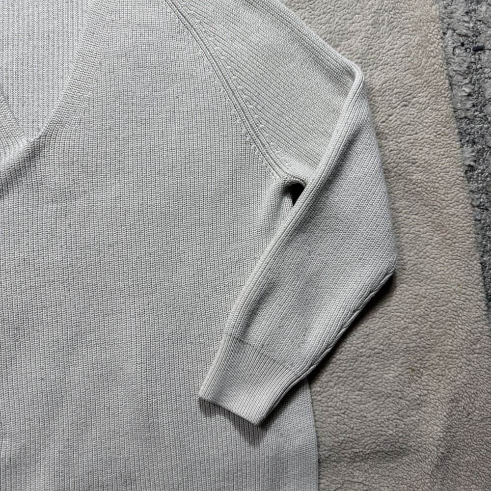 Athleta Sweater Womens Large V Neck Merino Wool Blend Pullover Knit Long Sleeve - Picture 7 of 13